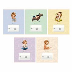 Тетрадь Listoff Друзья, 24 листа, в линейку, А5, в ассортименте