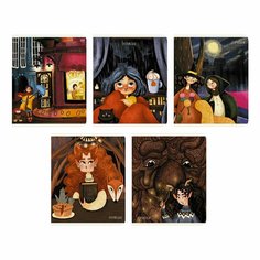 Тетрадь Listoff Сказочные Истории, 48 листов, в клетку, А5, в ассортименте