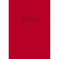 Книга для записей Listoff New Plans, 80 листов, в клетку, А5, алая