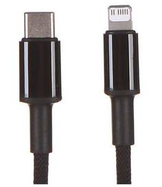 Кабель Baseus High Density Braided USB Type-C - Lightning 20W 1m Black CATLGD-01