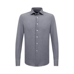 Рубашка из хлопка и льна Alessandro Gherardi