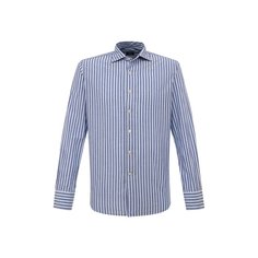 Рубашка из хлопка и льна Alessandro Gherardi