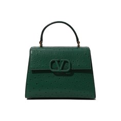 Сумка Vsling medium из кожи страуса Valentino