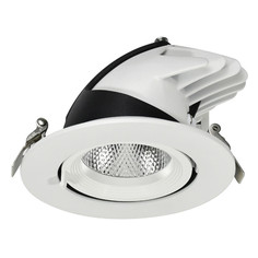 Светильники точечные влагозащищенныe LED круглые светильник встраиваемый RITTER Artin выдвижной поворотный LED 9Вт 720Лм 4200К алюминий белый