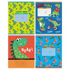 Тетради тетрадь 12л клетка А5 BG Нappy dino эконом