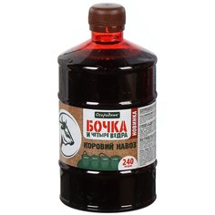 Удобрение Бочка и четыре ведра, коровий помет, органоминерал, жидкость, 600 мл, Огородник