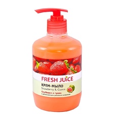 Крем-мыло с дозатором ""Strawberry&Guava"" (Клубника и Гуава) 1000 МЛ Fresh Juice