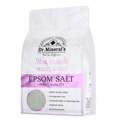 Соль для ванн Английская (Epsom), пакет 2кг. 2000 МЛ Dr.Mineral’S