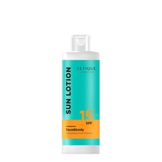 Солнцезащитный лосьон для лица и тела SUN Lotion SPF 15 150 МЛ Letique Cosmetics
