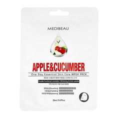 Маска для лица с экстрактами яблока и огурца (освежающая) Medibeau