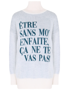 Свитер шерстяной с принтом Laroom