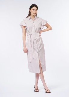 Платье-рубашка с рукавами воланами (42) Elis