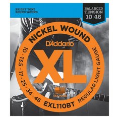 EXL110BT NICKEL WOUND BALANCED TENSION REGULAR LIGHT 10-46 D'addario