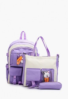 Рюкзак, сумка, косметичка, пенал, кошелек, брелок и значки 4 шт. Button Blue 