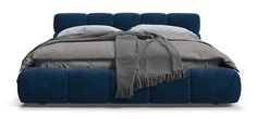 Кровать BOSS DREAM 160 велюр Monolit синяя
