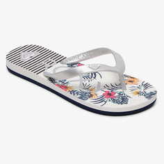 Детские Сланцы ROXY Tahiti White/Silver