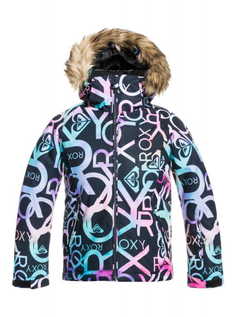 Детская Сноубордическая Куртка Roxy Jet Ski True Black Macha