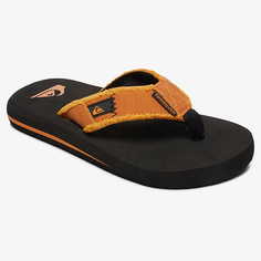 Детские Сланцы Quiksilver Monkey Abyss Black/Orange/Orange