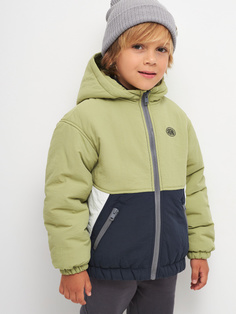Нейлоновая куртка с капюшоном для мальчиков (зеленый, 116) Sela