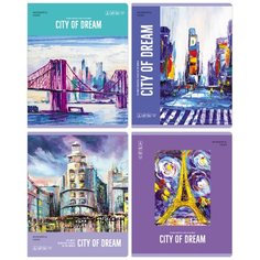 Тетрадь BG City Dream, в линейку, 48 листов, А5, в ассортименте