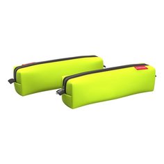 Пенал квадро mini ErichKrause Neon Yellow, 210 х 50 х 50 мм