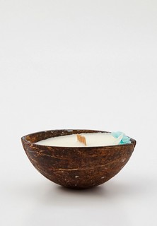 Свеча ароматическая Diego Ferru «Черничный Йогурт» в половинке кокоса, 150 мл