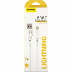 Дата-кабель PAVAREAL PA-DC172 USB - Lightning, 3A, белый