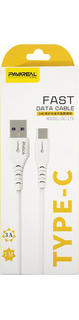 Дата-кабель PAVAREAL PA-DC173 USB - Type-C, 3A, белый