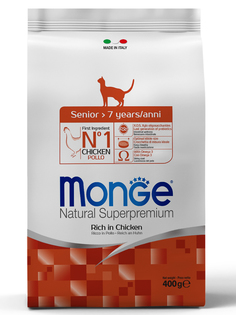 Корм сухой Monge Cat для пожилых кошек 400г
