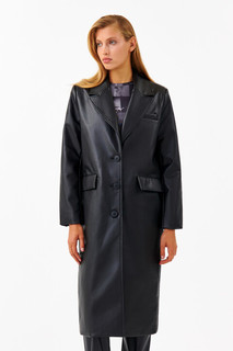 плащ женский Плащ однобортный из искусственной кожи Befree