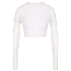 Укороченный хлопковый пуловер с круглым вырезом Isabel Benenato