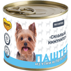 Корм для собак МНЯМС Сильный иммунитет паштет из утки и перепела 200 г