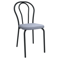 Стулья для кухни стул ВЕНА 535х405х850мм серый/черный велюр/металл
