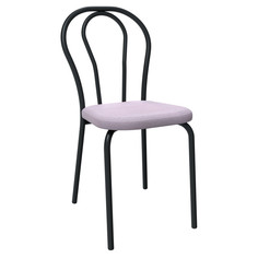 Стулья для кухни стул ВЕНА 535х405х850мм розовый/черный велюр/металл