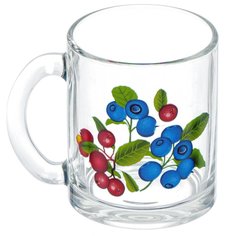 Кружка стекло, 320 мл, Чайная Ягоды, ОСЗ, С1208 Osz