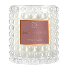 Ароматическая СПА свеча Scented SPA Candle Santal&Berries OK Beauty
