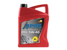 Масло Масло моторное синтетическое Alpine RSL 5W-40 4L 0100148