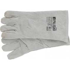 Утолщенные спилковые перчатки для садовых и строительных работ PALISAD