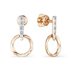 Золотые серьги Алькор