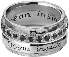 Серебряные кольца Ocean inside