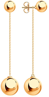 Серебряные серьги Diamant