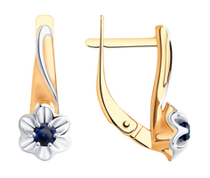 Серебряные серьги Diamant