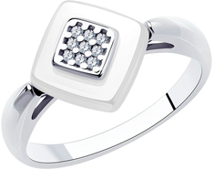 Серебряные кольца Diamant