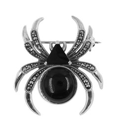 Серебряные броши Марказит