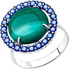 Серебряные кольца Diamant