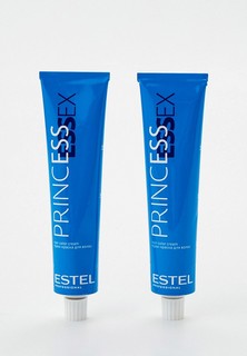 Краска для волос Estel PRINCESS ESSEX для окрашивания 8/1 светло-русый пепельный/металлик, 60 мл x 2 шт.