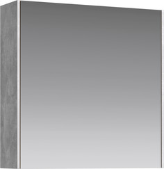 Зеркальный шкаф 61x60 см бетон светлый L/R Aqwella 5 Stars Mobi MOB0406/MOB0717BS/Z