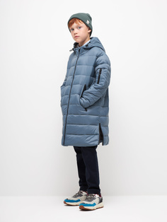 Стеганое пальто для мальчиков (серый, 158) Sela