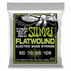 Струны для бас-гитары Ernie Ball 2812 Flatwound Slinky Regular 50-105