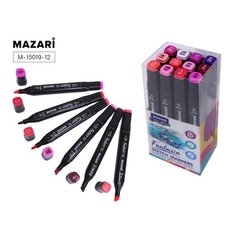 Набор маркеров для скетчинга Mazari Fantasia Berries colors, 12 шт
